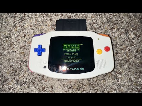 Game Boy Advance Ultimate with Tactile D-pad + A/B buttons & Colorful Rainbow 🌈 Buttons Mod!
