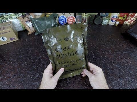 RARE !!! MRE Review 1985 South Korean Special Forces Marine Ration