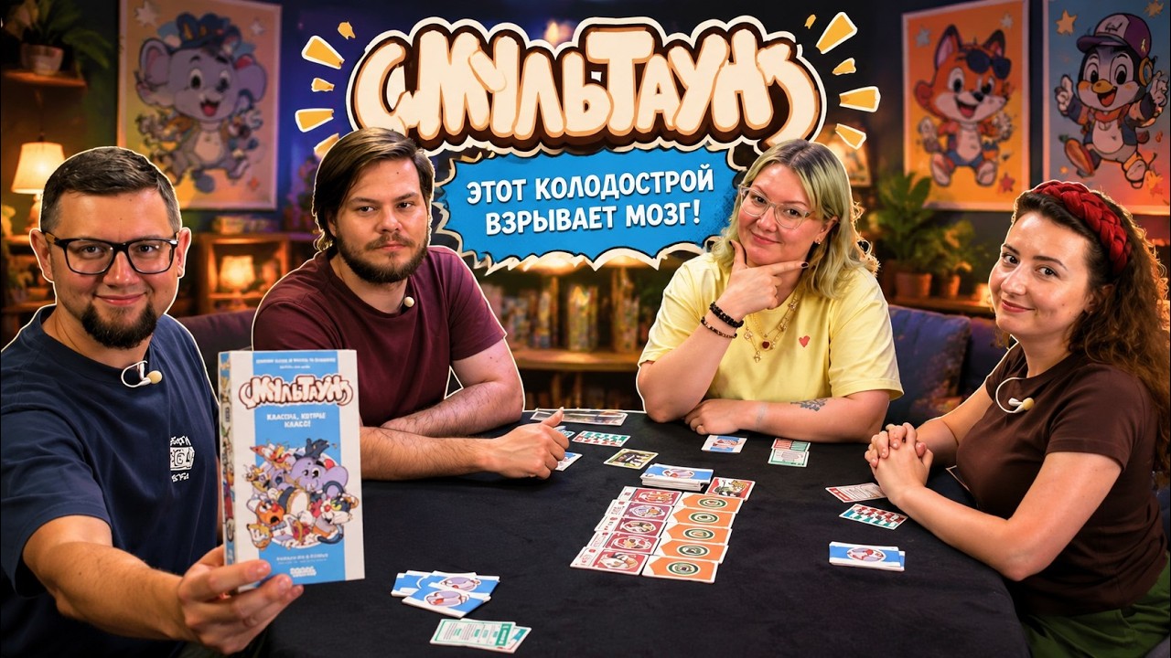 МУЛЬТАУН 🎥🎞️ настольная игра про съёмку мультфильма!