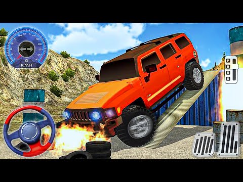 Offroad SUV Jeep Driving - 4x4 Jeep Stunts Simulator - Android Gameplay