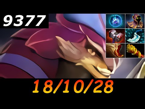 Dota 2 Pangolier 9377 MMR 18/10/28 (Kills/Deaths/Assists) Ranked Full Gameplay
