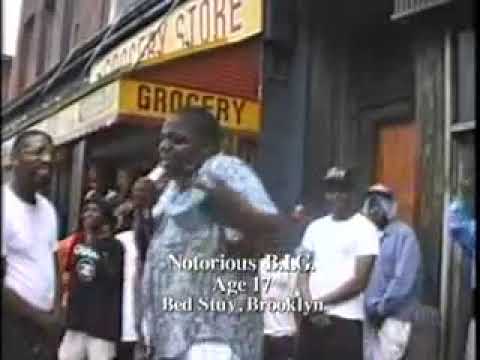 Biggie freestyle on the street corner