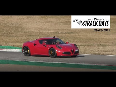 MONZA TRACK DAY 10/03/2019 - Alfa 4C, Porsche 911, 996, Cayman S, Talbot Lotus...