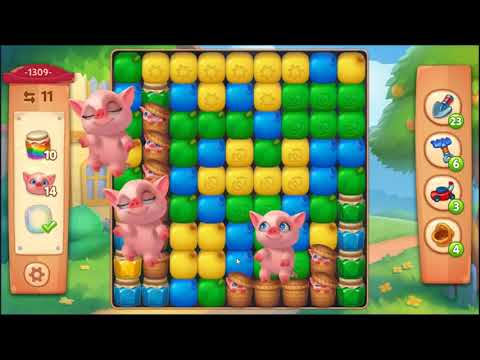 Farmscapes Level 1309 - NO BOOSTERS 🌻🚜🐔 | SKILLGAMING ✔️