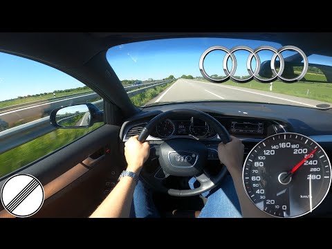 Audi A4 Avant 1.8 TFSI POV Top Speed German Autobahn