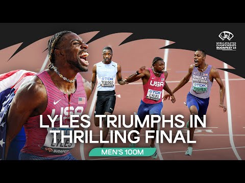 Noah Lyles storms to 100m gold medal in 9.83 🔥 | World Athletics Championships Budapest 23