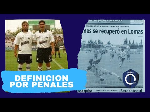 Los Andes 3 Quilmes 4. Hat-trick del mudo Mauricio López.