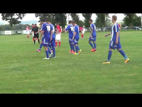 Pohledný 2.gól Pavla Fořta z utkání Jiskra Domažlice - Jirny.