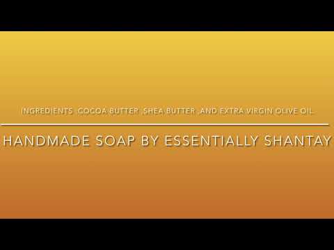 Making Cocoa Butter Soap Bar . With simple ingredients.
