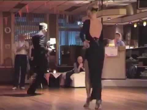  Michael Nadtochi  and  Eleonora Kalganova  are  dancing  to  Francisco Canaro