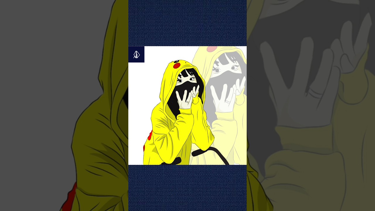 Timelapse Draw Vector Kitsune #vector #art #drawing #vectorart #illustration #design #shorts #short