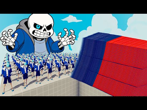 200x SANS + 1x GIANT vs EVERY GOD - Totally Accurate Battle Simulator TABS