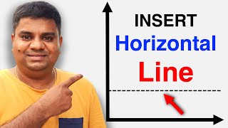 How To Add Horizontal Line In #Excel Graph/Chart