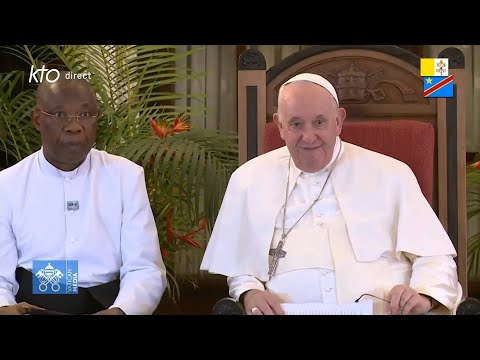 Rencontre du pape François avec des représentants d’oeuvres caritatives en RDC