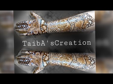 Bridal henna design | Mehendi Art | TaibA'sCreation| Be creative
