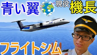 【現役機長】ガチで操縦してみた【フライトシム・Q400】