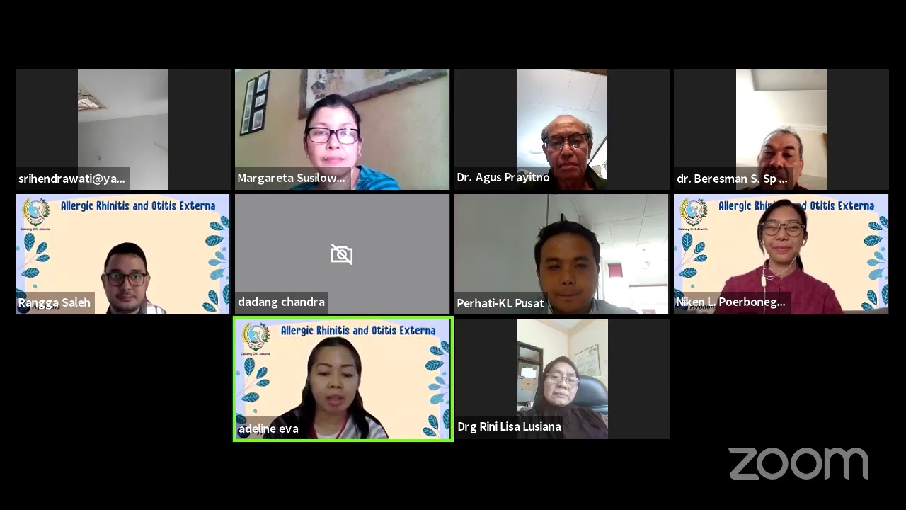 Webinar Perhati-KL DKI Jakarta: Allergic Rhinitis and Otitis Externa