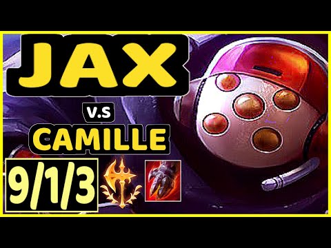 BEANSU (JAX) vs CAMILLE - 9/1/3 KDA TOP GAMEPLAY - EUW Ranked MASTER