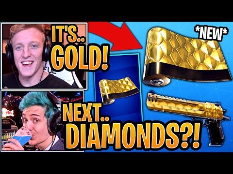 Tfue & Ninja React to the *NEW* Golden Scales Camo Wrap! *RARE* - Fortnite Best Moments