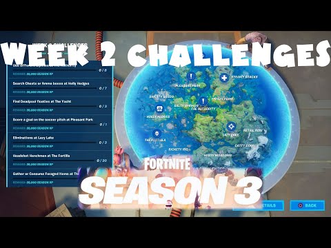 (Chapter 2) ALL Week 2 Challenges Guide - Season 3 - Fortnite Battle Royale