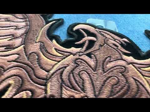 Brown Large Eagle Embroidered Patch PL6556