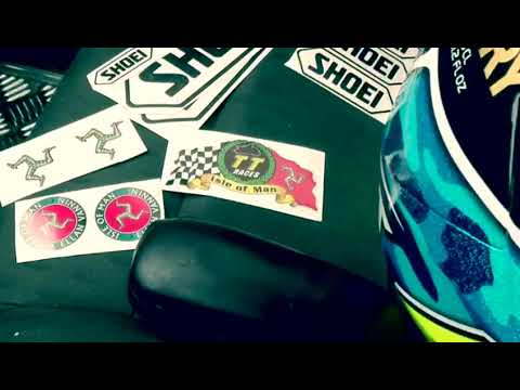 Pintado casco moto a spray TT Isle of Man