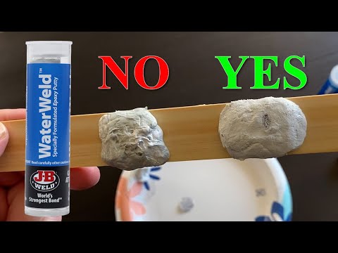 JB WaterWeld Cure Test - How Long Does it Take to Dry