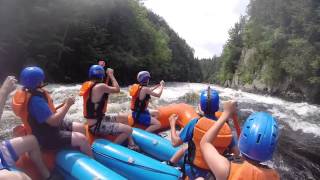 preview picture of video 'Sub-Senior Rafting Trip on the Kennebec River- Camp Takajo in Maine'
