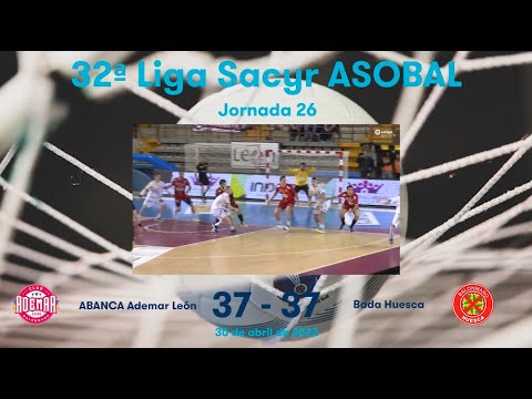 32ª Liga Sacyr ASOBAL J26: ABANCA Ademar León - Bada Huesca 37-37