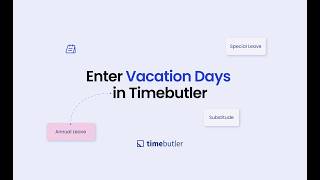 Submit a Vacation Request | Timebutler Tutorial