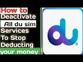 Du Auto Balance Cutting Problem || How to deactivate all Du Sim offers || All packages deactivate