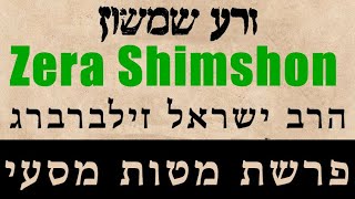 זרע שמשון - פרשת  מטות מסעי - הרב ישראל זילברברג