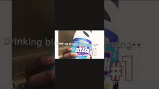 Drinking bleach gone wrong