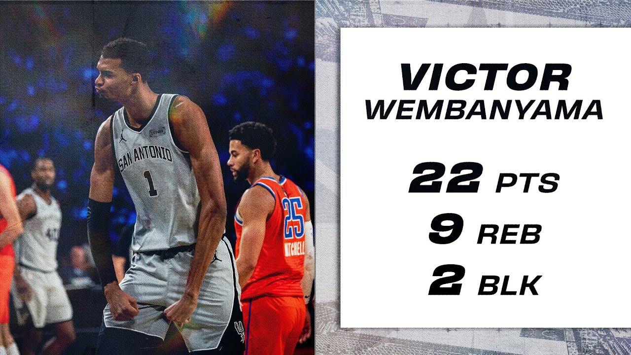 WEMBY DROPS 22 POINTS IN HIS RETURN TO COURT!