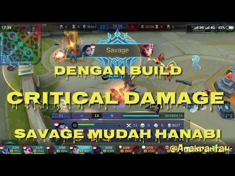Hanabi Savage Build full Critical Damage