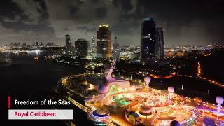 Freedom of the Seas Arrives #portmiami @ Dawn #royalcaribbean EPIC DRONE Aug4 25 #freedomoftheseas