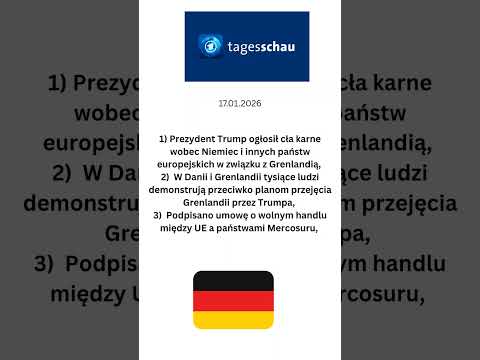 iemiecki dziennik telewizyjny @tagesschau 17 stycznia