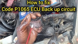 How to fix check engine and code P1065 ECU Back up circuit #gariautocare