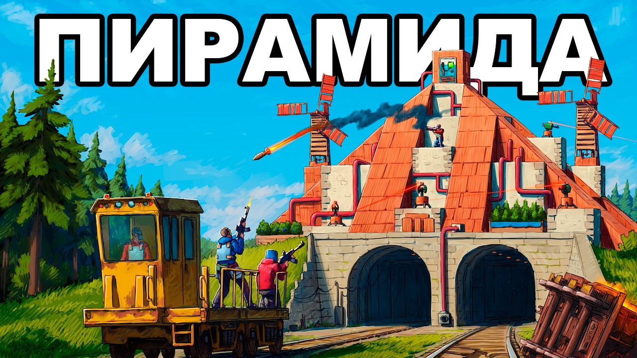 МОЯ ПИРАМИДА "СМЕРТИ". Я ПОСТРОИЛ ЛОВУШКУ для КЛАНОВ в РАСТ / RUST