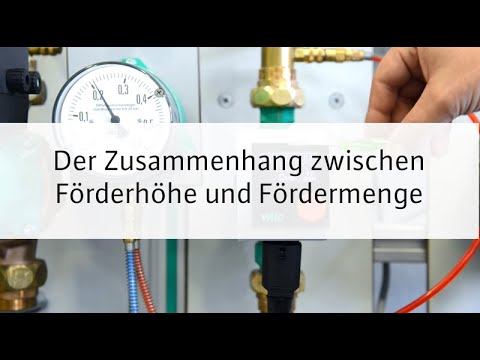 Heating technology tutorial - Relationship between pumping height and pumping volume