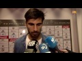 Els jugadors valoren la victòria a Pamplona