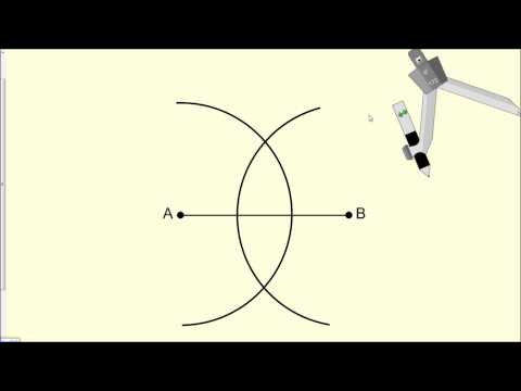 Constructing a Perpendicular Bisector - Geometry