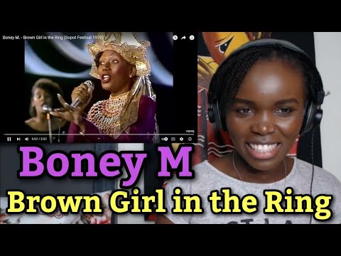 African Girl First Time Hearing Boney M. - Brown Girl in the Ring  (REACTION)
