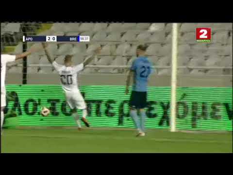 Emilio Zelaya GOAL. Apollon 2-0 Dinamo Brest | 09/08/2018. UEL, 3rd QR, 1st Leg