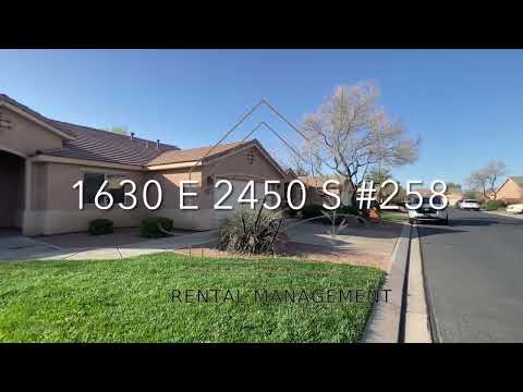 Beautiful St. George Home - Community Pool & All Landscaping Maintenance Included! property video
