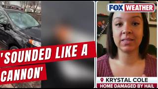 Download lagu Large Hail Damages Kankakee Home, Sounding ‘Like A Cannon' mp3