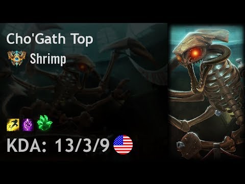 Cho'Gath Top vs Ryze - Shrimp - NA Challenger Patch 8.4