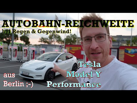 Tesla Model Y Performance - Reichweitentest (130 km/h) | autofilou [2160p]