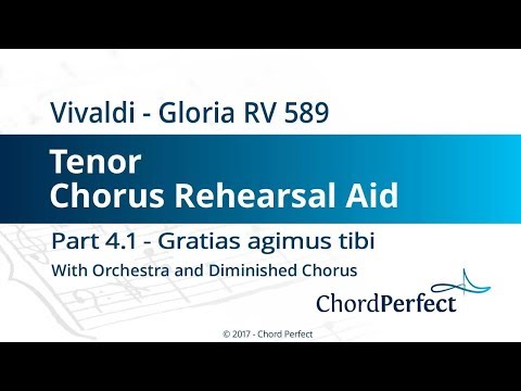 Vivaldi's Gloria Part 4.1 - Gratias agimus tibi - Tenor Chorus Rehearsal Aid