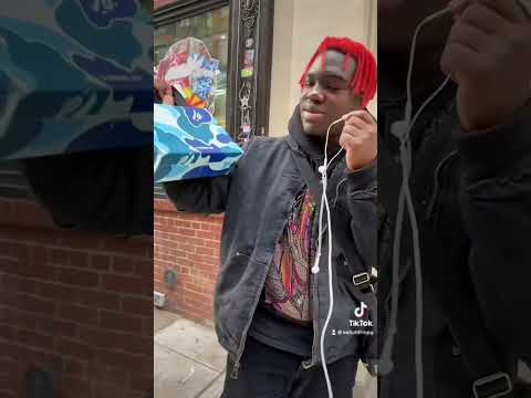 Buying the CHEAPEST item at the Bape store!